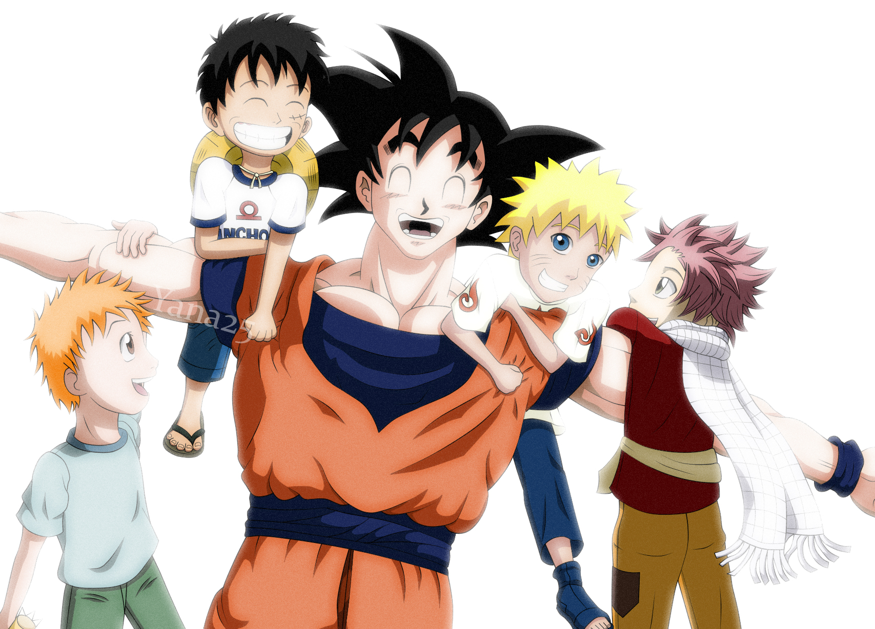 Naruto Bleach One piece Dragonball z wallpaper by HeroAkemi on DeviantArt