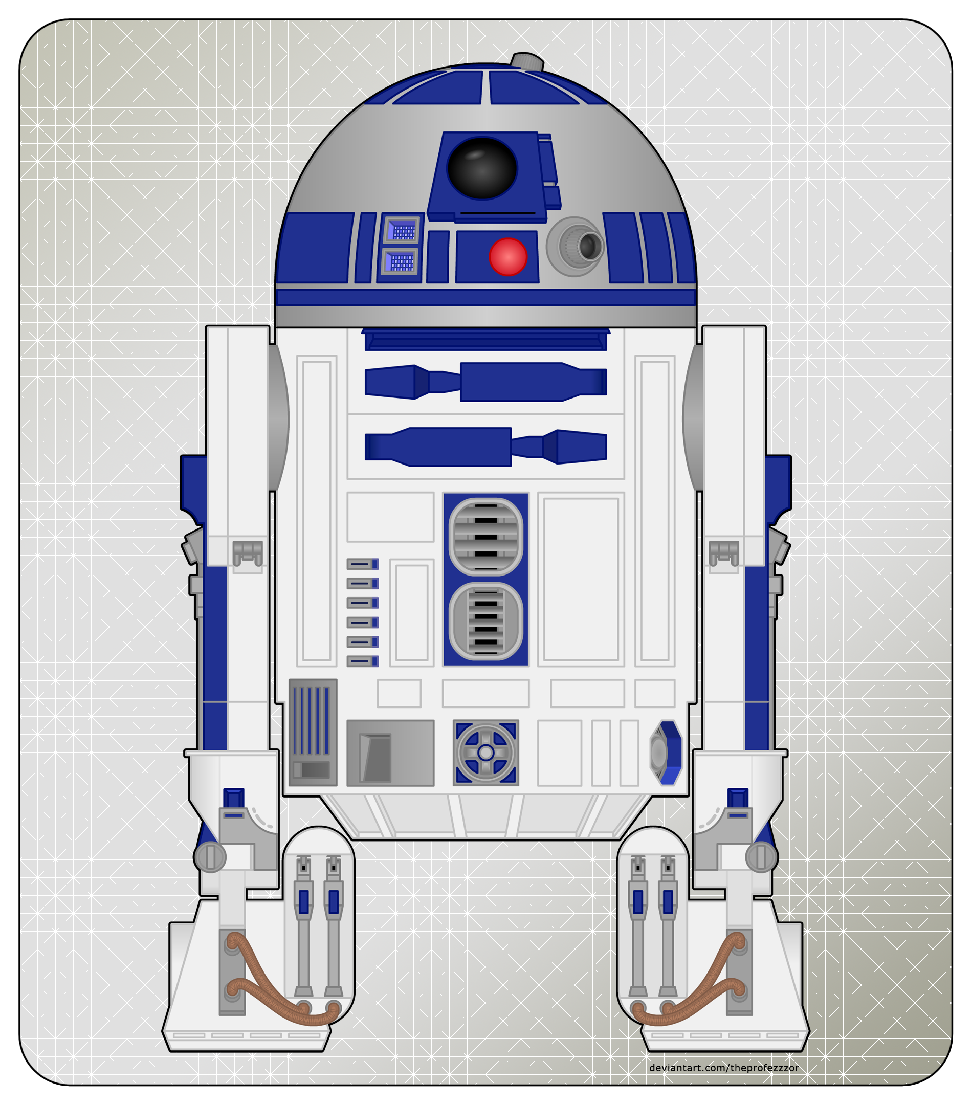 R2-D2 Vector by theprofezzzor on DeviantArt