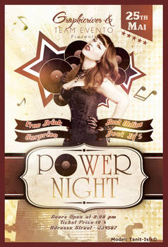 Power Night Party Flyer Template