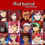 Red haired anime characters
