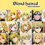 Blond haired anime characters
