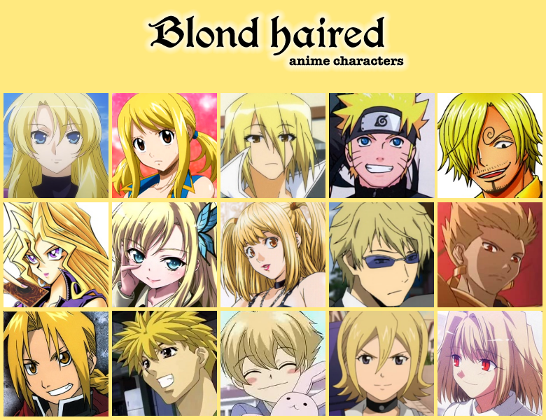 Top 99 Anime Character Yellow Hair đang Gây Bão Trên Mạng