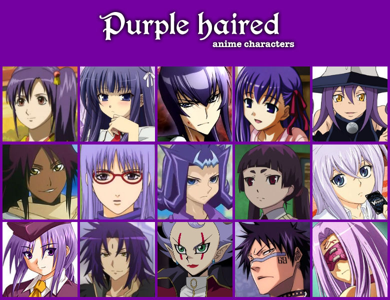 Purple haired anime characters by jonatan7 on DeviantArt