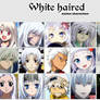 White haired anime characters