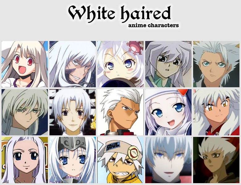 White haired anime characters by jonatan7 on DeviantArt