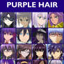 Anime characters with purple hair [V2]