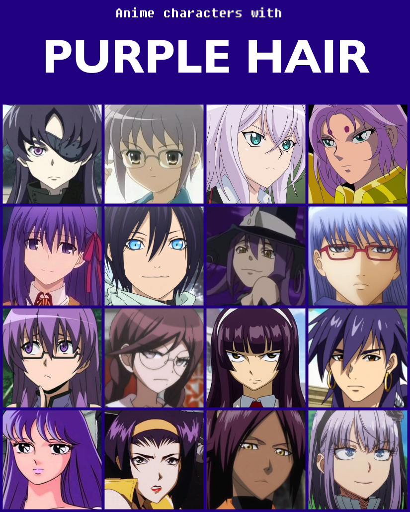 List of the Best Purple Hair Anime Characters