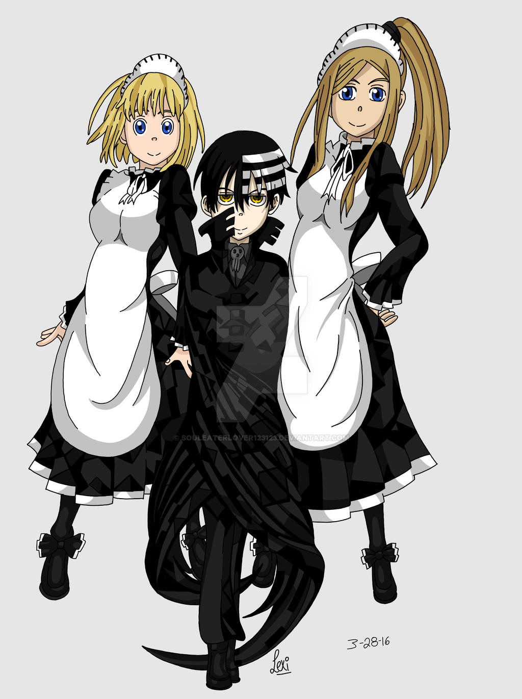 Death The Kid Liz And Patty Digitized By SoulEaterLover123123 On death-the-kid-liz-and-patty-digitized-by-souleaterlover123123-on