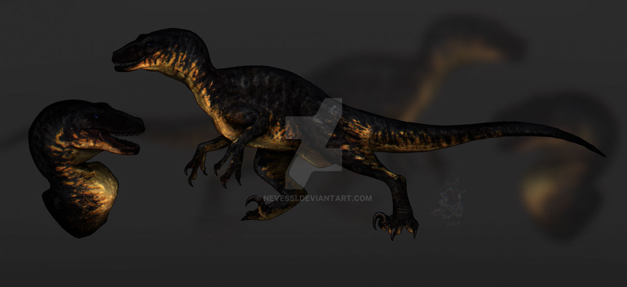 Horror Raptor Deviantart The isle - raptor art trade by nevessi on DeviantArt