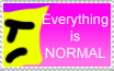 Stamp- Everything is NORMAL