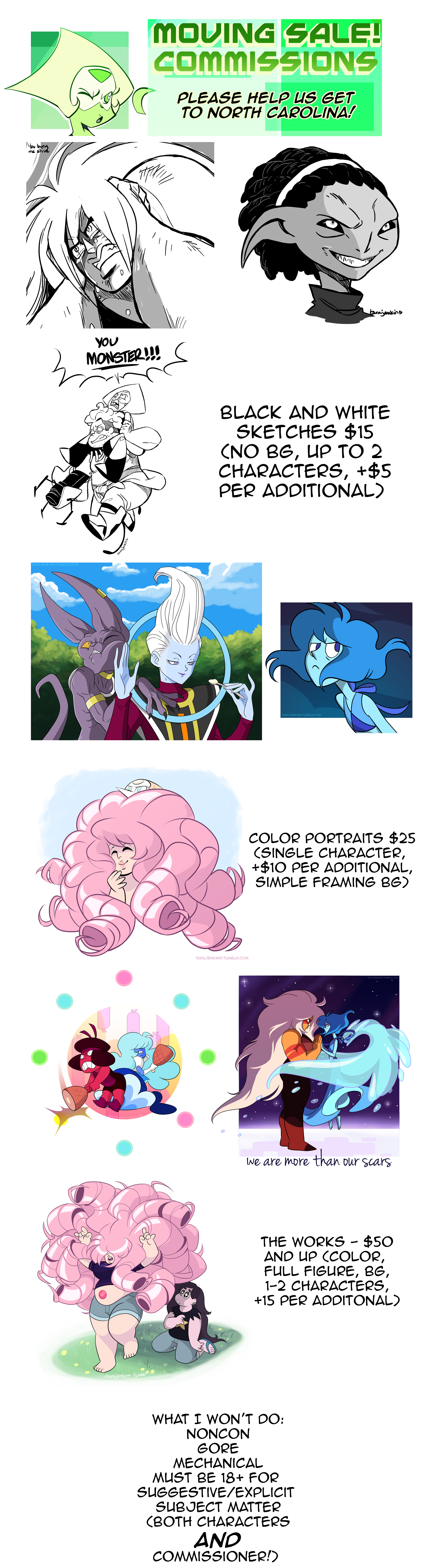 Moving Sale - Commissions!