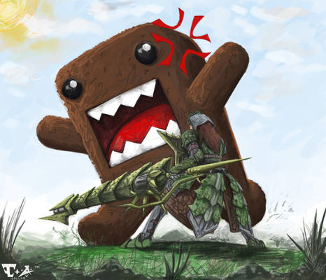 Monster Hunter V.S Domo-kun