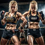 2 angry female MMAfighters