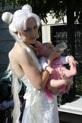 ::Queen Serenity and Baby::
