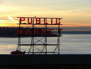 Pike's Place Sunset