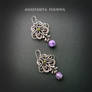 earrings charoite