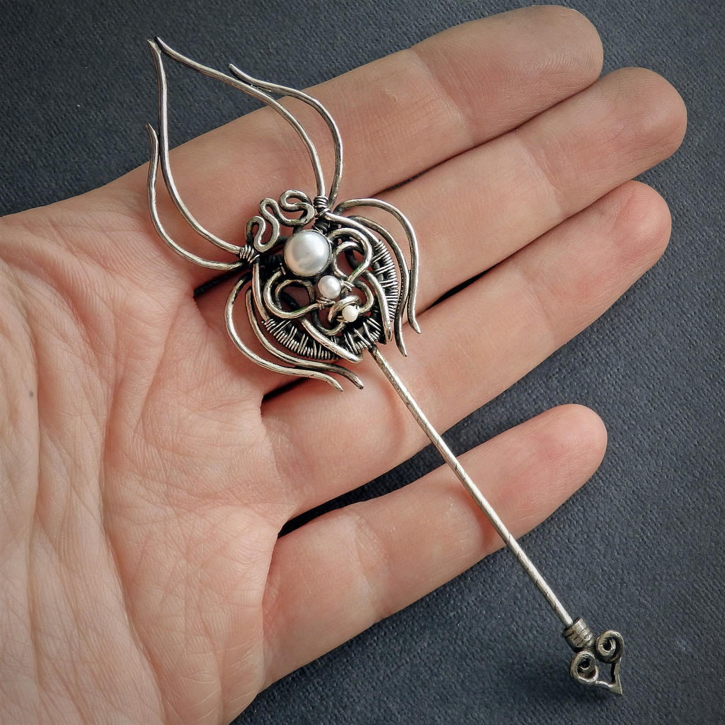 Iv83 Spider brooch-needle by nastya-iv83 on DeviantArt