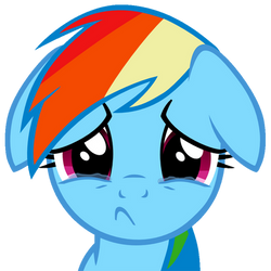 Rainbow Dash sadface