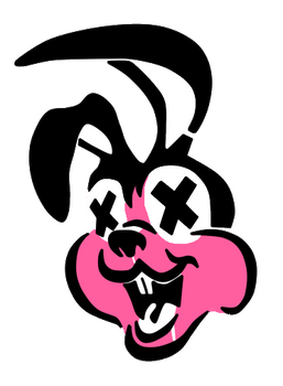 Drunk Bunny Vector