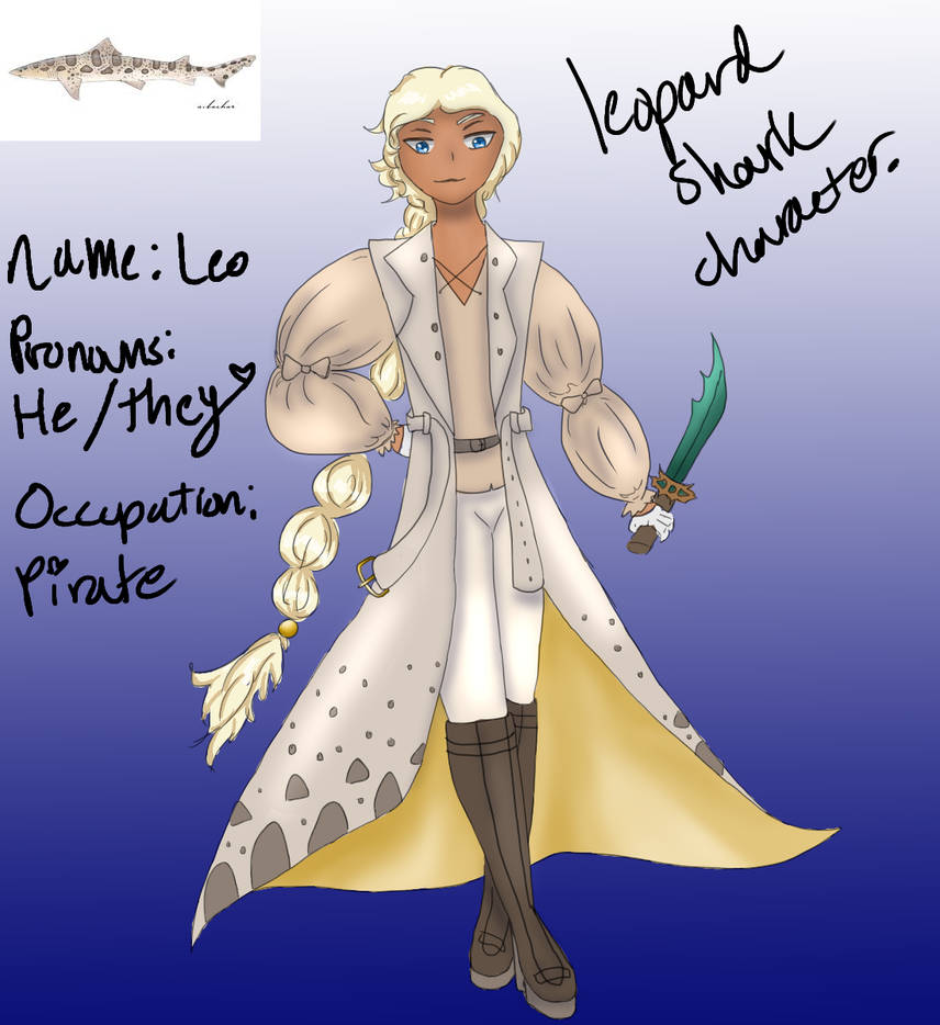Leopard Shark Character by HilaTheShark on DeviantArt