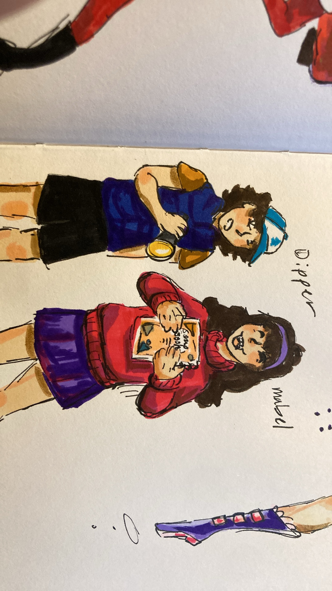 Sideways Mable and dipper
