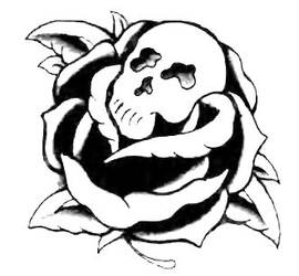 skull rose