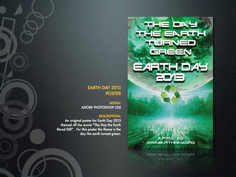 The Day the Earth Turned Green-Earth Day Poster