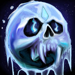 Frost death knight icon painting