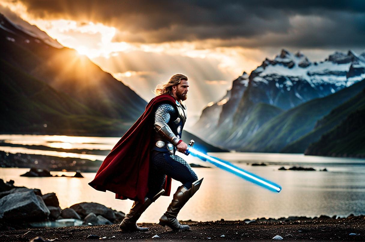 Knight Thor Thor as a Jedi Knight by mnjedi on DeviantArt