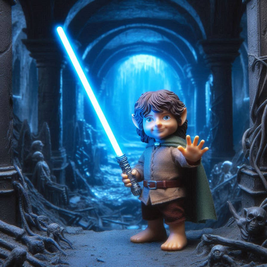 Frodo Baggins as a Jedi Knight by mnjedi on DeviantArt