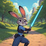 Judy Hopps as a Jedi Knight