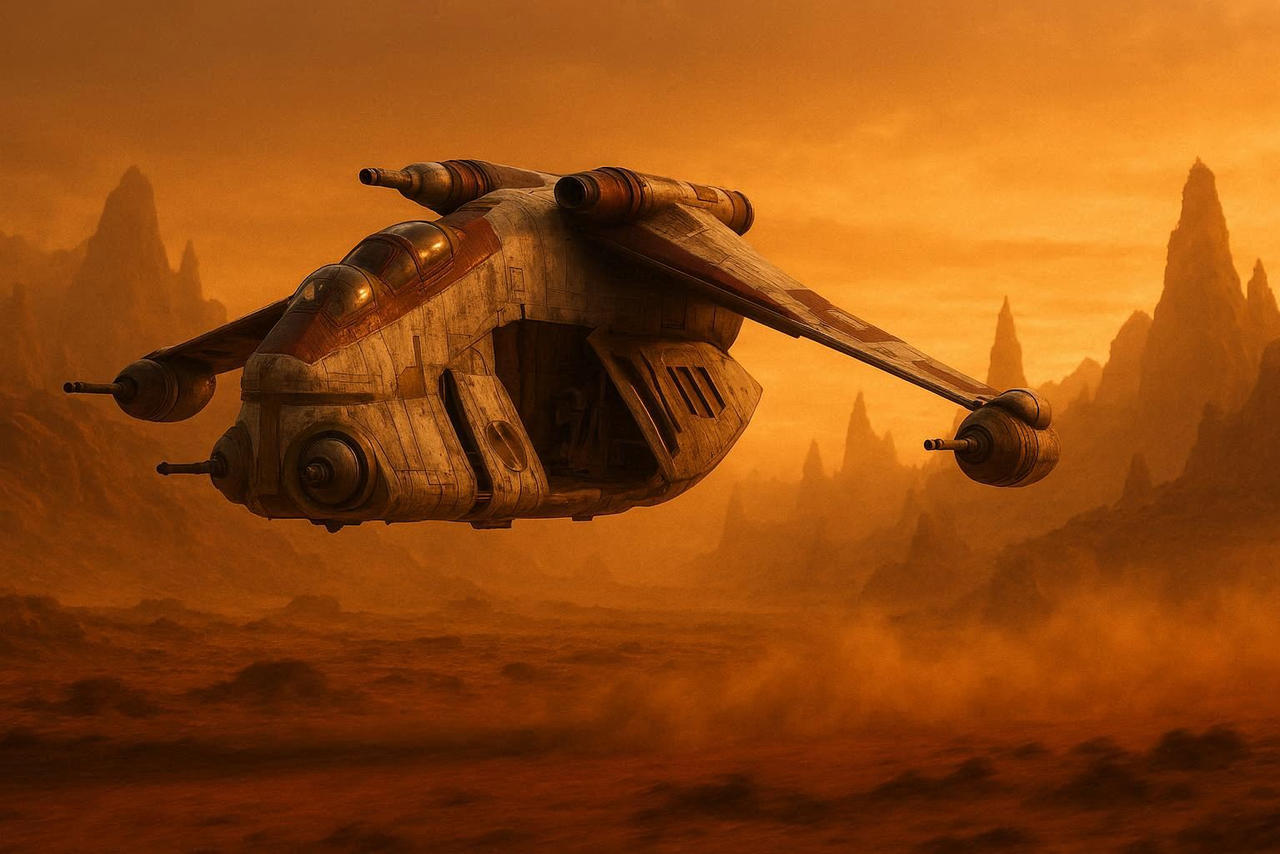 Republic Gunship Rear Republic Gunship by mnjedi on DeviantArt