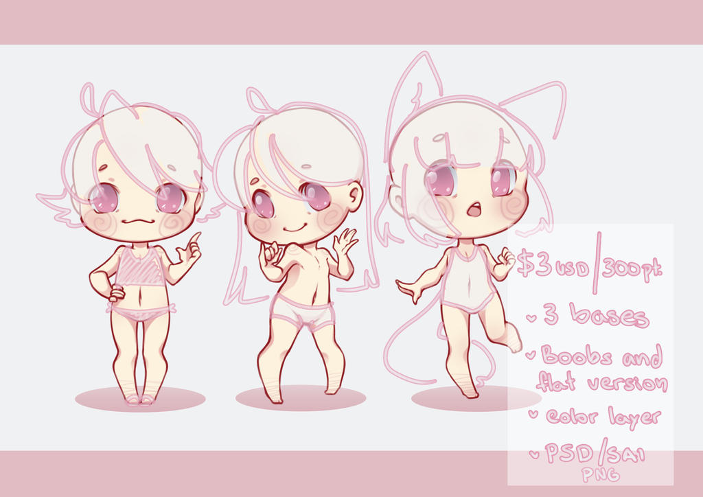 Chibi base 01 by TheRainbowBear on DeviantArt