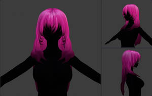 Wavy Hair MMD