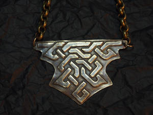 Bronze Celtic Knot Statement Necklace