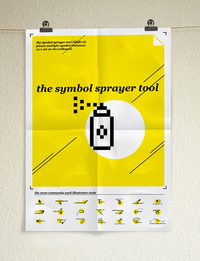 the symbol sprayer tool.