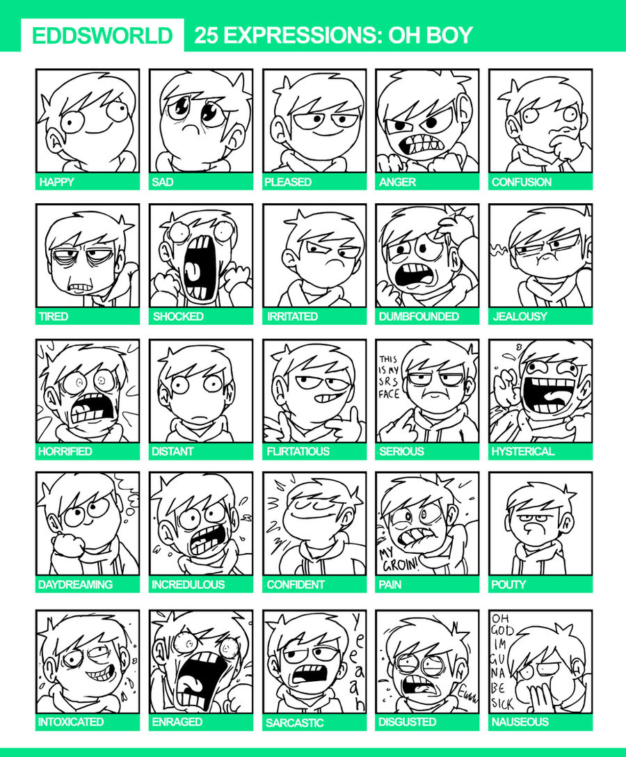 25 Expressions By Eddsworld On DeviantArt