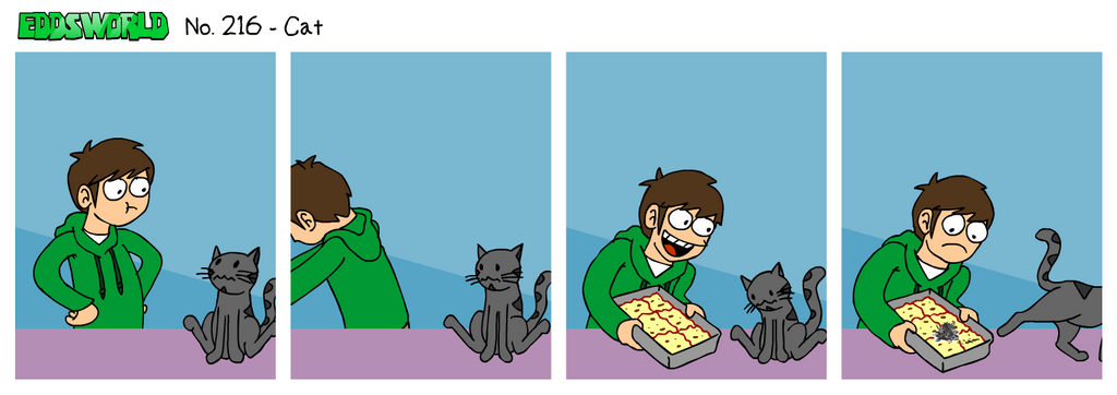 EWCOMIC No. 216 - Cat by eddsworld on DeviantArt