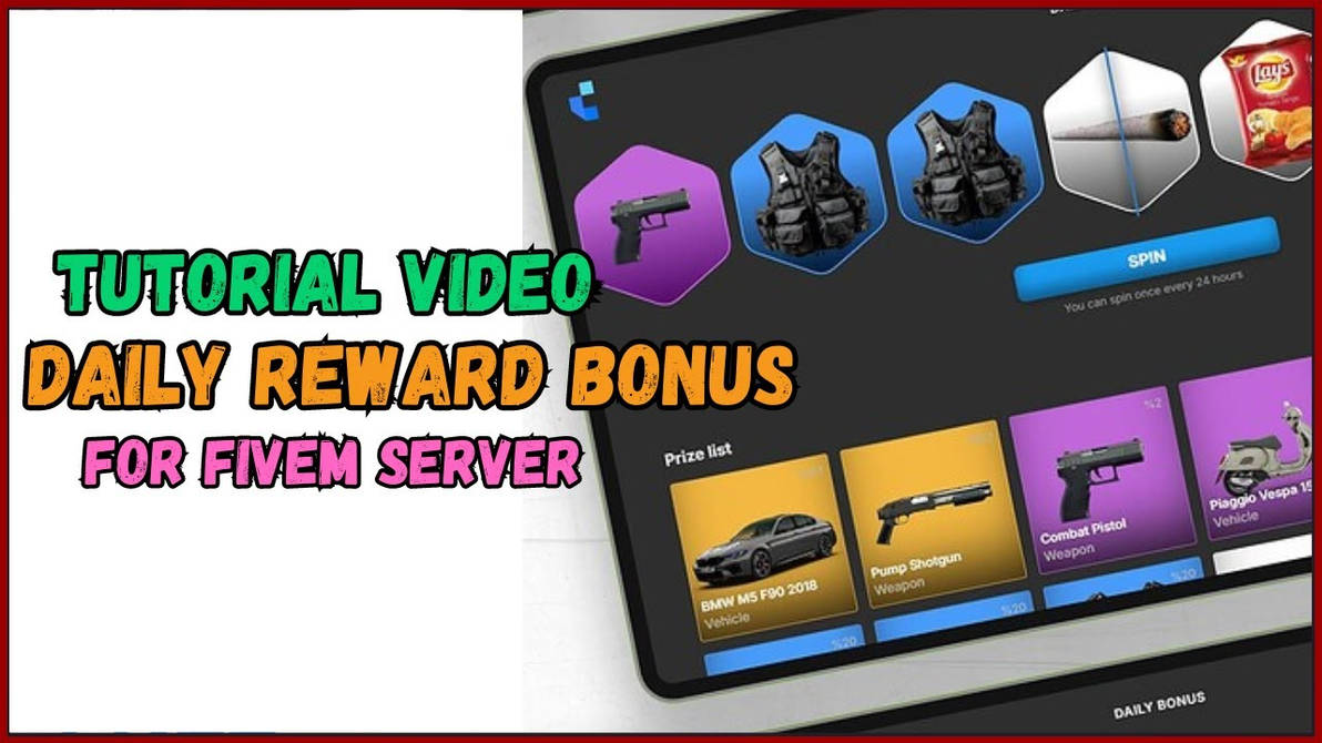 Rewards Script Fivem script for claiming daily rewards by fivemstore09 on DeviantArt