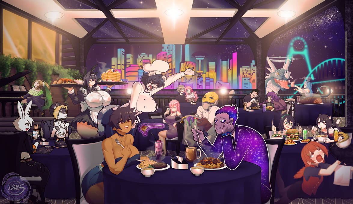 Dinner Date (OC Collab) by JanusLad on DeviantArt