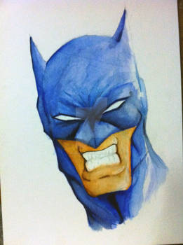 batman watercolor
