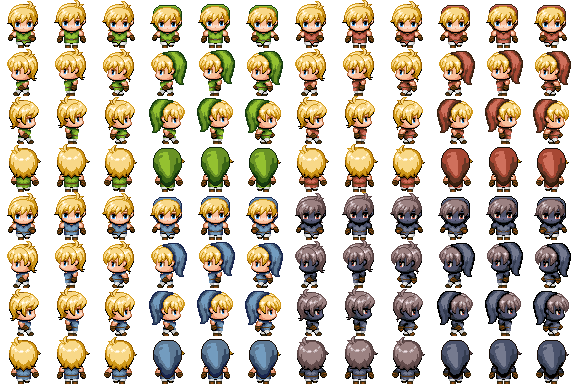 RPG Maker MV - Link Spritesheet by SmellyKittyLitter on DeviantArt