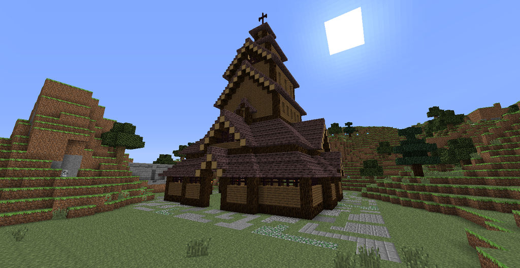 Minecraft Church by p0tat000 on DeviantArt
