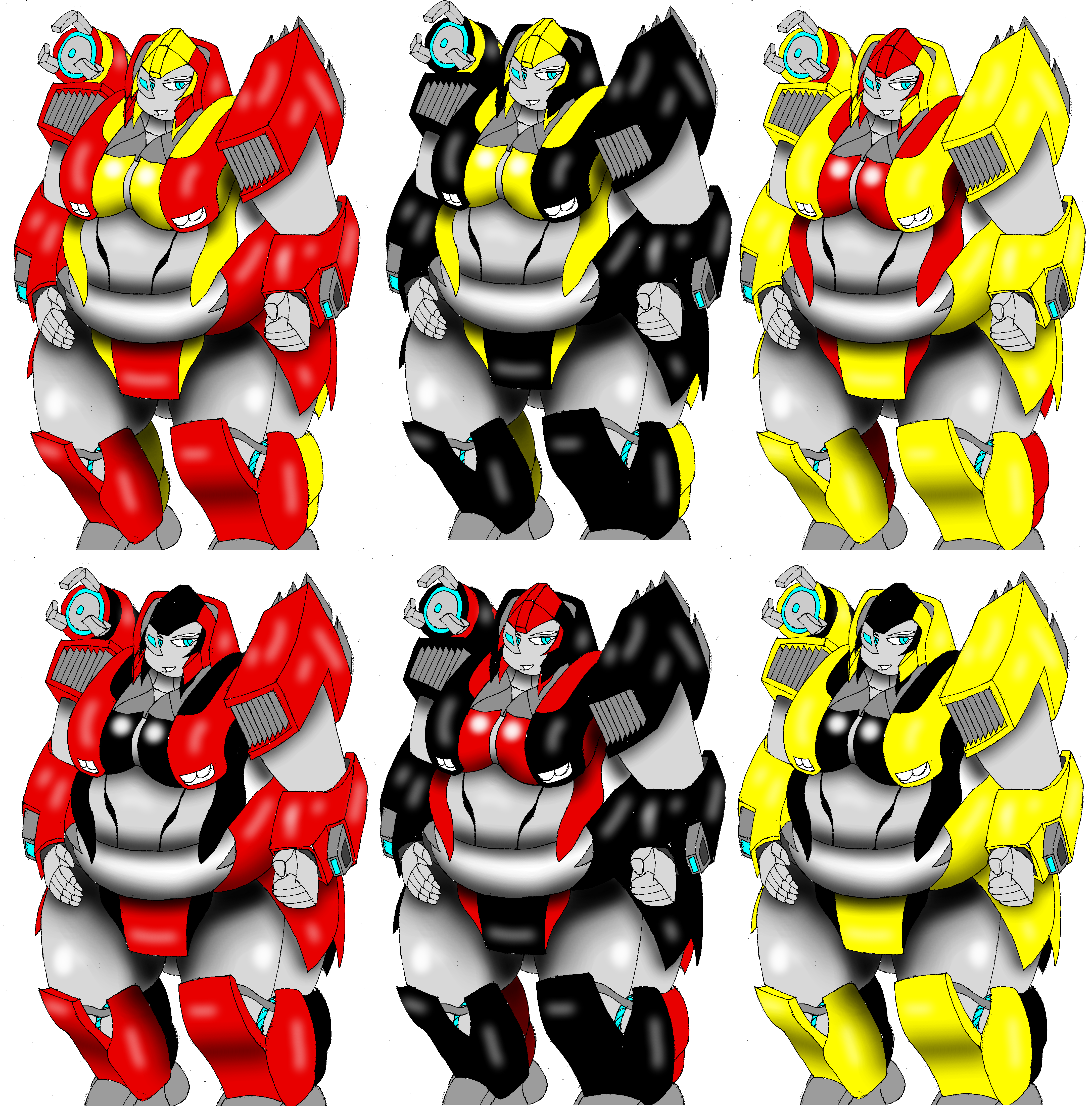 Mega Titan Femme Color Schemes