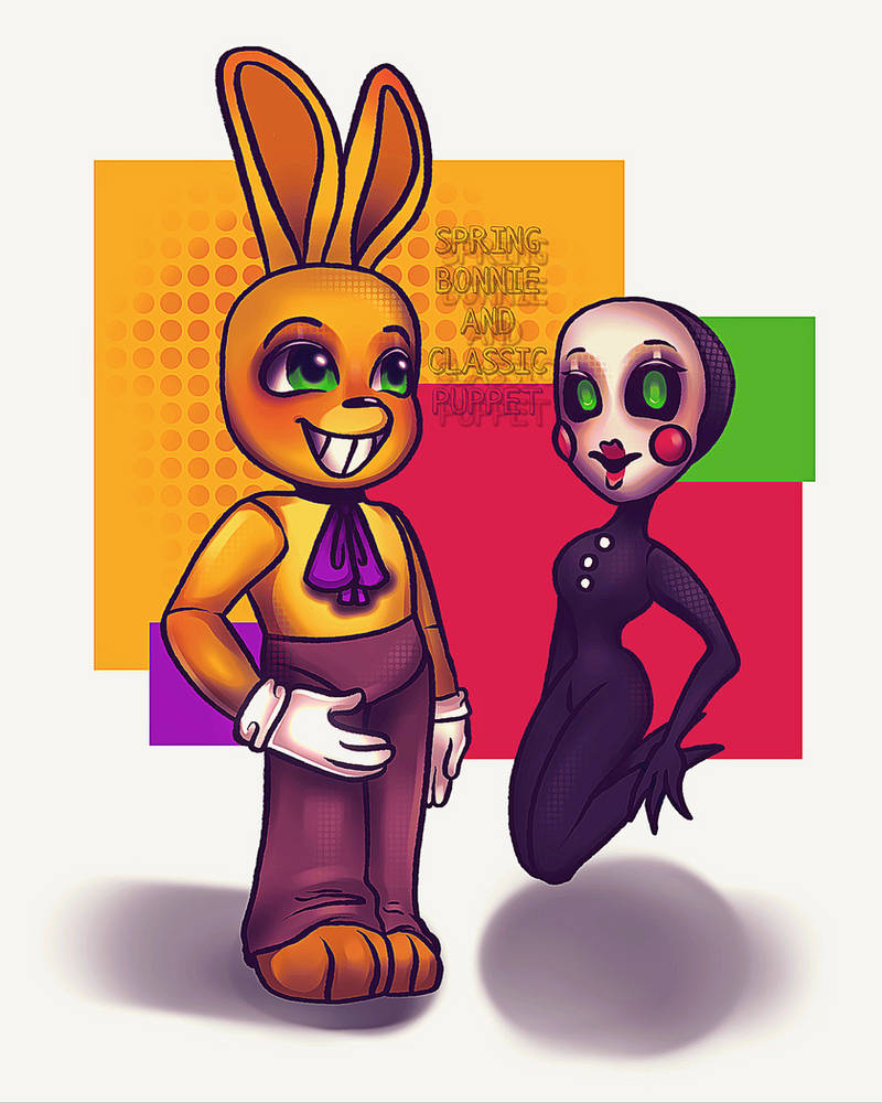 Springy Puppet Spring Bonnie and Classic Puppet by ffutfjyfiyfgd on DeviantArt