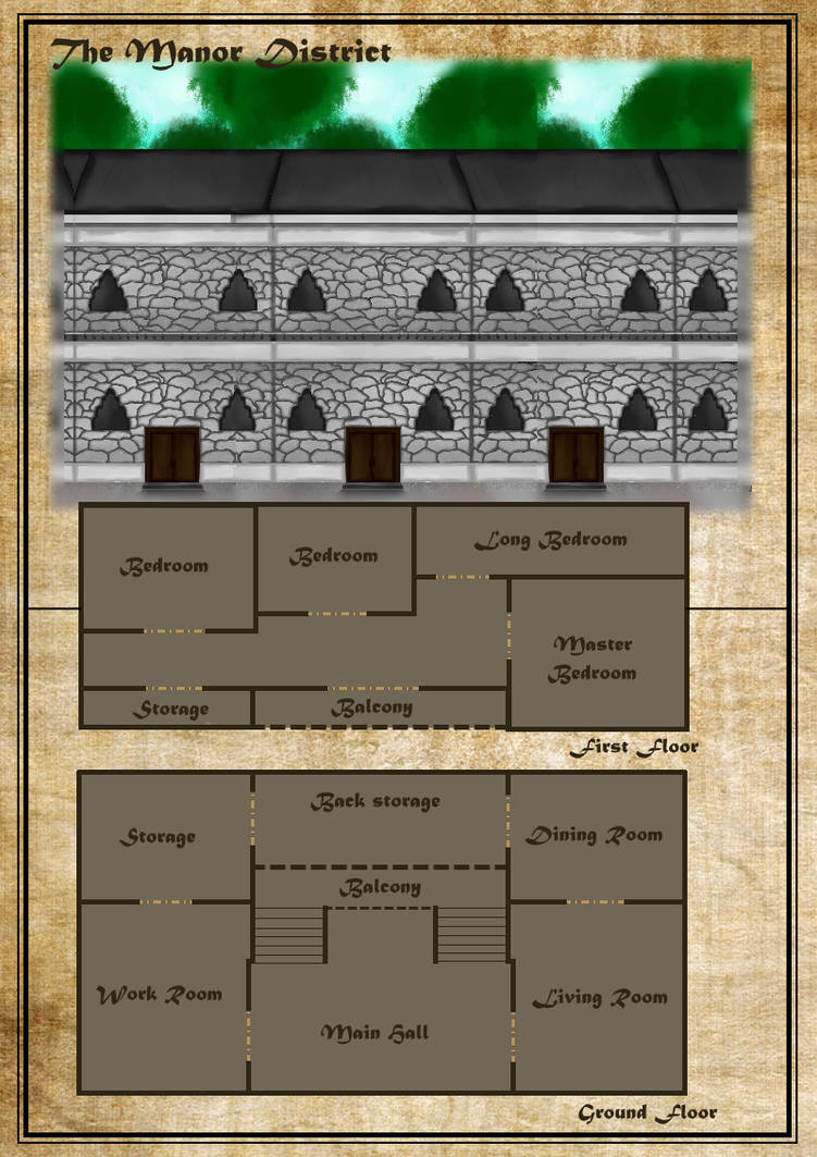 Manor Inn Map The Manors Map by sparkeythehamster on DeviantArt