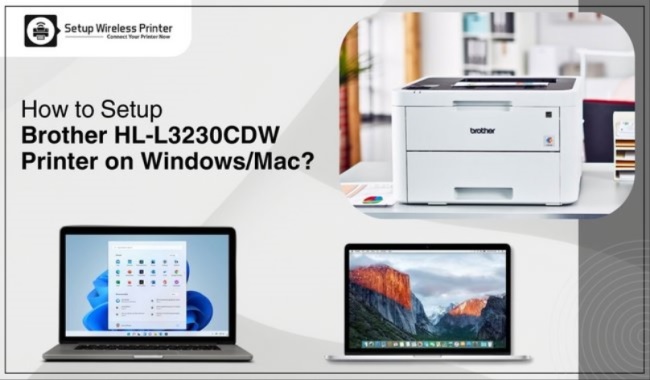 Setup Brother HL-L3230CDW Printer on Windows/Mac by setupwirelessprinter on  DeviantArt