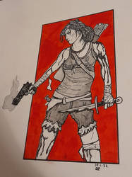 Lara Croft inspired character