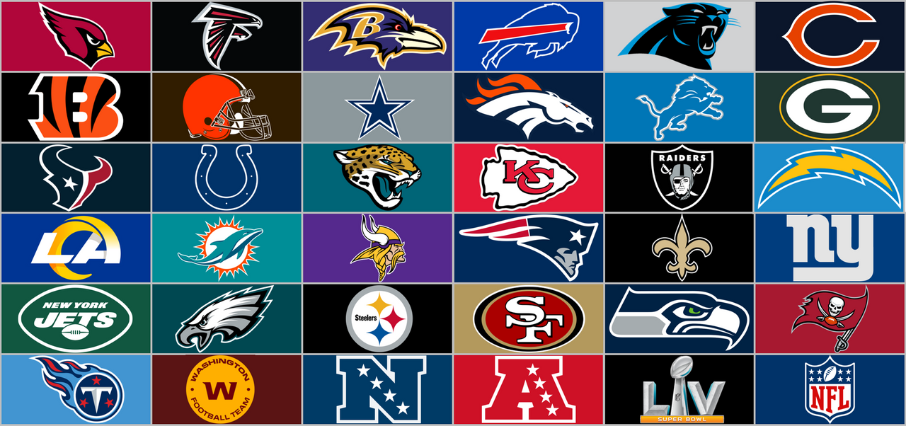 NFL Team Logos 2020-21 by llu258 on DeviantArt
