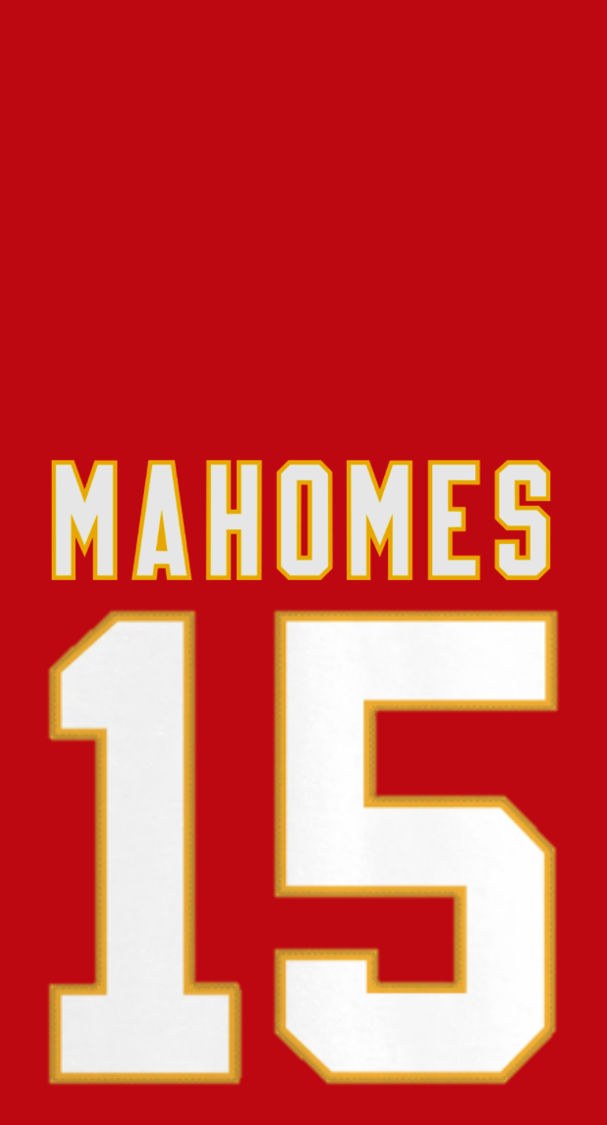 Mahomes Lettering Patrick Mahomes Jersey Wallpaper by llu258 on DeviantArt